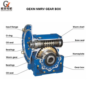 Gexin motor speed reducer NMRV040 worm <b>gear</b> <b>box</b> - Product Image 3