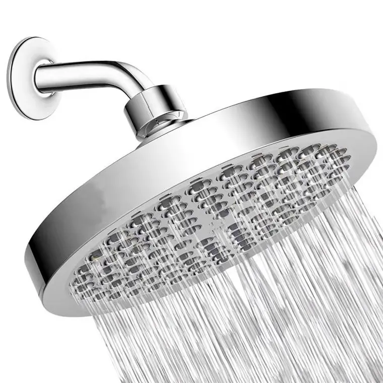 Amazon Hot Sale 6 inch High Quality 5 modes High Pressure ABS Rainfall Shower Heads