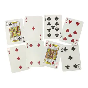 Cartes à jouer en papier de qualité à motif artistique avec logo personnalisé, jeu de cartes dans une boîte