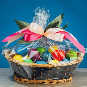 24 X 30 Inches Cello <strong>Bags</strong> <strong>Large</strong> <strong>Cellophane</strong> Wrap Clear <strong>Cellophane</strong> Gift Basket <strong>Bags</strong> for Treats Fruit Basket Gift Wrap - Product Image 2