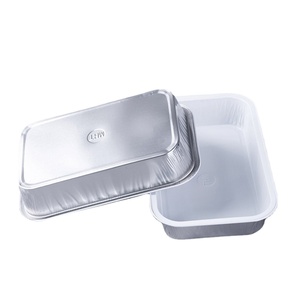 Conteneur de nourriture/vaisselle jetable en aluminium de 350ml pour avion de ligne comme plateau de fruits - Product Image 5