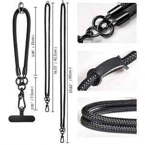 Cordon réglable en polyester pour téléphone portable, cordon rond, cordon tour de cou, cordon bandoulière avec personnalisation du logo - Product Image 5