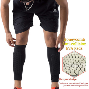 <span class=keywords><strong>Parastinchi</strong></span> di calcio di protezione regolabile all'ingrosso con maniche di compressione - Product Image 2