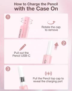 <span class=keywords><strong>MoKo</strong></span> Étui de protection premium pour Apple <span class=keywords><strong>Pencil</strong></span> avec clip robuste et support de crayon rétractable (USB-C) - Product Image 4