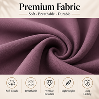 Ensemble de prière musulman 2 pièces premium avec abaya et niqab pour femmes, tenue islamique ample et couvrante en polyester, vente en gros