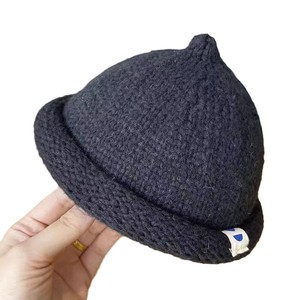 Gorro Infantil Estilo Ecológico Otoño/Invierno, Gorro <span class=keywords><strong>de</strong></span> Punto Jacquard con Diseño <span class=keywords><strong>de</strong></span> Calabaza, <span class=keywords><strong>Porta</strong></span> Chupetes, Detalle <span class=keywords><strong>de</strong></span> Botones, Gorro Unisex Moderno <span class=keywords><strong>de</strong></span> Mezcla <span class=keywords><strong>de</strong></span> <span class=keywords><strong>Lana</strong></span> - Product Image 5
