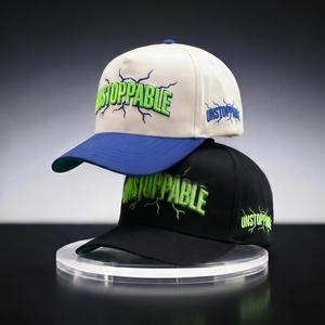 Casquettes de baseball en coton imperméables pour hommes, logo brodé personnalisé disponible, casquettes de sport vierges en gros - Product Image 1