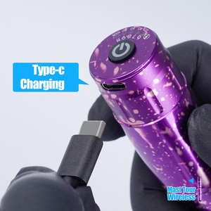 Kit <span class=keywords><strong>de</strong></span> Máquina <span class=keywords><strong>de</strong></span> Tatuaje Rotativa Inalámbrica Dragonhawk Mast Tour Rosa <span class=keywords><strong>de</strong></span> 1300 mAh con <span class=keywords><strong>Agujas</strong></span> Desechables, 5 Piezas por Caja - Product Image 3