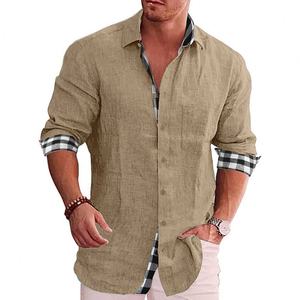 Maglietta Casual da uomo in <span class=keywords><strong>lino</strong></span> di cotone <span class=keywords><strong>t</strong></span>-<span class=keywords><strong>Shirt</strong></span> da <span class=keywords><strong>donna</strong></span> - Product Image 3