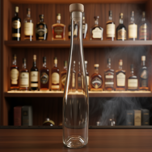 Dosen-Zentrale Spirituosenflasche Breganze 1000ml Glass <b>Bottle</b> With Wooden <b>Stopper</b> - Product Image 3