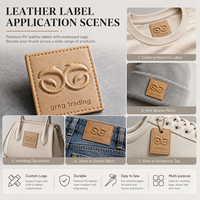 Étiquettes en cuir PU gaufré en gros pour jeans, vêtements, chapeaux – Patchs personnalisés avec logo de marque, étiquettes de vêtements OEM