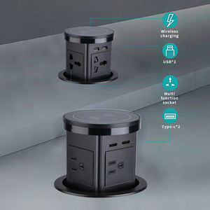 Prise de courant intelligente IP65 avec éclairage LED, charge sans fil, prise USB-C, prise Wifi pour cuisine, maison, bureau, prise française - Product Image 4