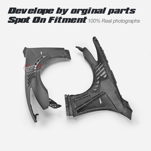 Guardabarros Delantero de Fibra de Carbono con Ventilación Delantera Tipo ATTK de Lujo para Infiniti G37 Coupé EPR (con Ventilación Superior) - Fácil Instalación para 2012-2021 - Product Image 4