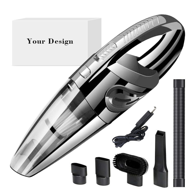 Powerful Compact Mini Vacuum Cleaner Multi-Nozzle Cordless Car Dust Blower Portable Rechargeable Handheld Car Vacuum Cleaner