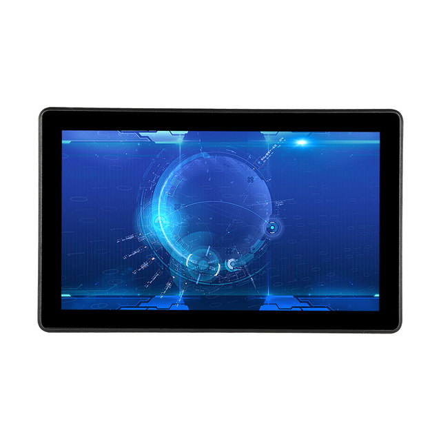 Embedded Industrial 15.6 Inch PCAP Capacitive Touch PC Panel Mount Lcd Monitor Front IP65 Industrial Display With Vga Dvi