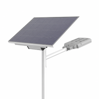 Lampadaire solaire LED 120W à boîtier en aluminium moulé sous pression, haute luminosité, étanche IP65 pour l'éclairage routier extérieur municipal