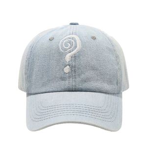Gorra de Béisbol de Mezclilla con Diseño de Signo de Interrogación, Estilo Urbano para Hombres y Mujeres, Gorras de Béisbol Curvas para Exteriores - Product Image 5