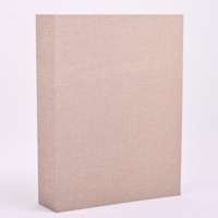 Organisateur de documents à 3 anneaux en tissu de lin personnalisé, couverture rigide, intérieur floral, fournisseur en gros OEM ODM, usine, vente en gros