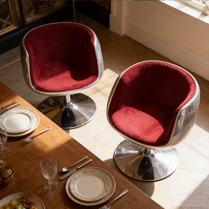 Chaises <span class=keywords><strong>de</strong></span> <span class=keywords><strong>bar</strong></span> pivotantes <span class=keywords><strong>de</strong></span> style <span class=keywords><strong>industriel</strong></span> LOFT en cuir véritable et aluminium <span class=keywords><strong>de</strong></span> haute qualité pour salle à manger, café, tabouret - Product Image 2