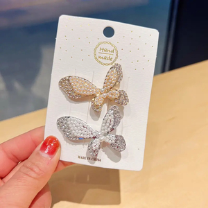 Strass <span class=keywords><strong>Plume</strong></span> Papillon Pince À <span class=keywords><strong>Cheveux</strong></span> Femmes Accessoires De <span class=keywords><strong>Cheveux</strong></span> Perle Bec De Canard arc-en-ciel Fleur Pince À <span class=keywords><strong>Cheveux</strong></span> Barrettes - Product Image 5