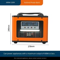 Petite alimentation portable, batterie lithium rechargeable, camping en plein air, maison, urgence, sortie USB DC, alimentation solaire