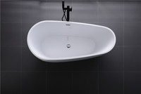 Baignoire autoportante en acrylique moderne certifiée CUPC Meilleur prix pour un bain à remous de trempage de haute qualité pour une application dans la salle de bain