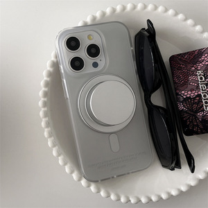 เคสโทรศัพท์แบบแม่เหล็กสีเงินเมทัลลิกพรีเมียม ป้องกันแรงกระแทกสองชั้น สำหรับ iPhone 17 Pro Max 16 15 14 - Product Image 1