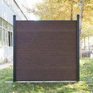 Poteau de clôture Composite WPC clôture de jardin Installation et retrait faciles <span class=keywords><strong>bois</strong></span> avec aluminium naturel Type de <span class=keywords><strong>bois</strong></span> traité sous pression - Product Image 1