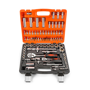 Juego de Herramientas Profesional para Reparación de Autos, Bicicletas y Automóviles, con Llave de Trinquete, Puntas Torx, Dados, Mangos y Estuche Rígido - Product Image 2
