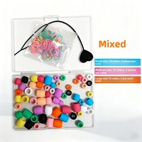 Nouvelles perles en silicone souples pour perruques dreadlocks, accessoires DIY pour enfants, bonne élasticité, perles pour attacher les cheveux
