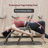 Chaise de yoga Iyengar pliable avec support lombaire, épaissie et renforcée, pour exercices, entraînement, yoga, étirements, fitness Km-7025-2