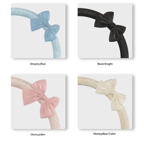 Housse de <span class=keywords><strong>volant</strong></span> élégante en dentelle avec nœud papillon, antidérapante, respirante, protection intérieure automobile, toucher doux - Product Image 5