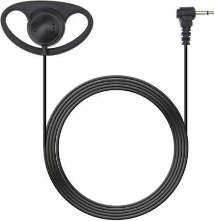 D Type 3.5mm 2.5mm Headset Wired Earhook Mono Headphone One Side Ear-hook Single Earphone for Tour Guide System Earphone