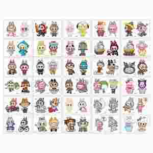 สติกเกอร์สักลายชั่วคราวลายการ์ตูนน่ารักสดใสสไตล์อินส์กันน้ำขายส่ง ทนทาน ใช้กับกระดาษได้ - Product Image 2