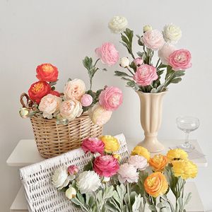 Flores Artificiales Timo, Ramo Individual de Loto y Peonía con 3 Cabezas, Flores de Seda y Plástico para Decoración de Bodas y Hogar - Product Image 2