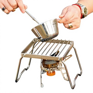 Set <span class=keywords><strong>Barbecue</strong></span> Portatile Pieghevole in Acciaio Inox GD-CC88 320g per Campeggio e Avventure all'Aperto - Product Image 1