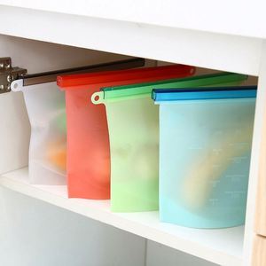 Reusable Silicone Food Storage Bag Washable Silicone Fresh Bag for Fruits Vegetables Meat - Product Image 5