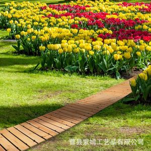 Suelo de Madera para Jardín, Resistente al Agua, Estilo Moderno y Sencillo, 12 Pulgadas de Altura, para Terraza, Patio Trasero o Camino - Product Image 2