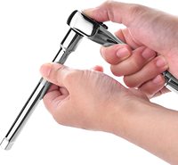Ensemble de 45 douilles d'entraînement de 3/8 pouces avec cliquet à tête de poire de 72 dents