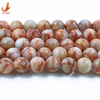 Jaringan merah kualitas tinggi diy berbagai macam penyembuhan perhiasan semi mulia manik-manik batu alam dan kristal crafloose bead