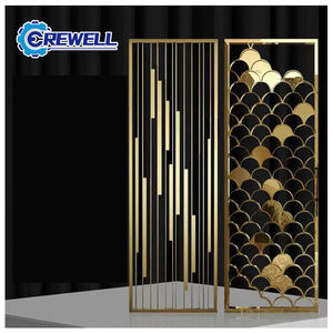 Conception arabe contemporaine d'écran intérieur imperméable de diviseur de séparateur de pièce en métal contemporain - Product Image 6