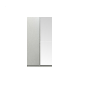 Factory Wholesale 2 <b>Door</b> Wood Armoire with <b>Mirror</b> and Hanging Rod - Product Image 4
