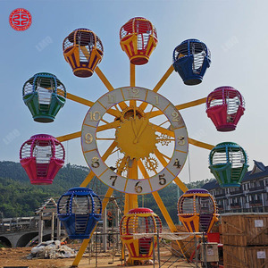 Mini-roue panoramique de style européen pour enfants, idéale pour les petits parcs d'attractions extérieurs, à vendre - Product Image 2