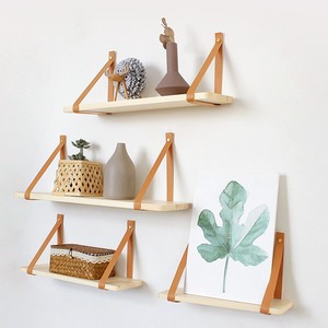 Wooden <b>Wall</b> <b>Mounted</b> <b>Shelf</b> 70x19cm 60x19cm 50x16cm 42x12.5cm 3 Tier Hanging Storage For Living Room Entryway Book Magazine - Product Image 1
