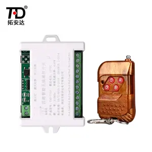 TOADA T70P trasmettitore controller RF a 4 tasti utilizzato come interruttore luce ricevitore trasmettitore telecomando Wireless RF DC12V