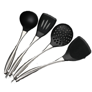 Juego de Utensilios de Cocina de Silicona WEIMU de 7 Piezas, Soporte Giratorio Multifuncional, Apto para Lavavajillas, Sostenible, Incluye Mangos - Product Image 1