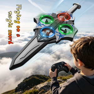 2026 Newest Flying Sword AE101 Foam Flying Sword 2.4G 6-Axis Gyroscope 3-Speed <b>Switching</b> Watch <b>Remote</b> Control With LED Lights - Product Image 3