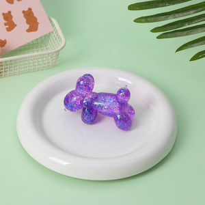 Produit phare : Jouet sensoriel <span class=keywords><strong>anti</strong></span>-<span class=keywords><strong>stress</strong></span> en silicone, chien <span class=keywords><strong>ballon</strong></span> à paillettes, souple à la maltose, à remontée lente, respirant, pour le bureau - Product Image 4