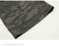 Dernier design de jeans baggy camouflage pour hommes Jeans cargo multi-poches d'extérieur Jeans empilés à la mode pour hommes Pantalons de camouflage