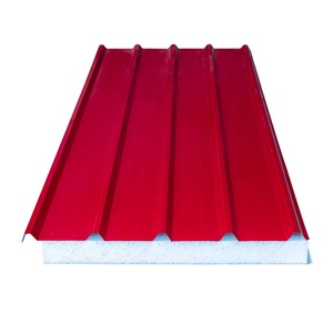 <span class=keywords><strong>Panel</strong></span> Sándwich de Techo Corrugado de EPS, <span class=keywords><strong>Teja</strong></span> de Acero de Color, Instalación Rápida, Lámina de Techo Metálica Corrugada para Construcción - Product Image 6